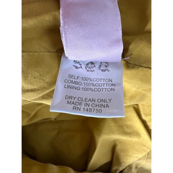 Sea New York Clyde Lighthouse Barn Jacket Embroidered Corduroy Trim Yellow Small - Picture 12 of 13